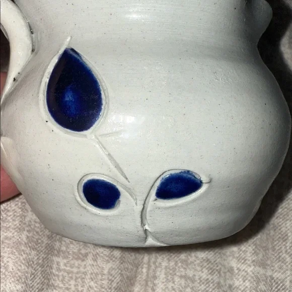 Handcrafted Williamsburg Pottery Cream Pitcher - Picture 2 of 6